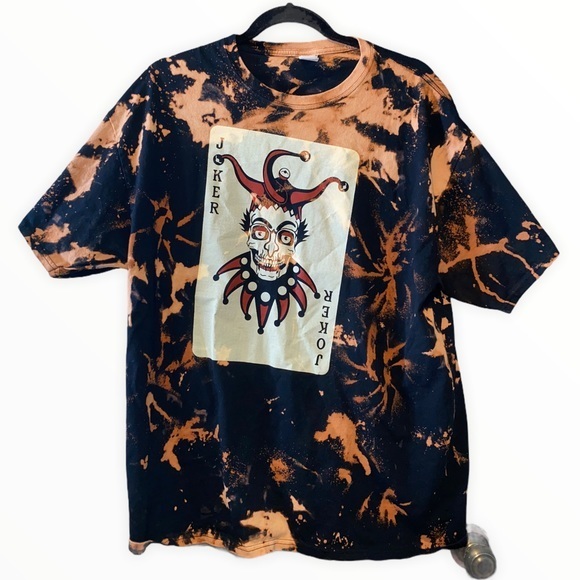 Other - The joker tshirt bleached size XL